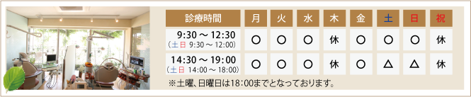 沖縄 歯医者 きらきらデンタルクリニック 診療時間